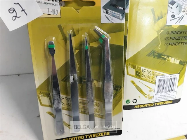 9 x pincetten set 4 delig - afbeelding 3 van  3