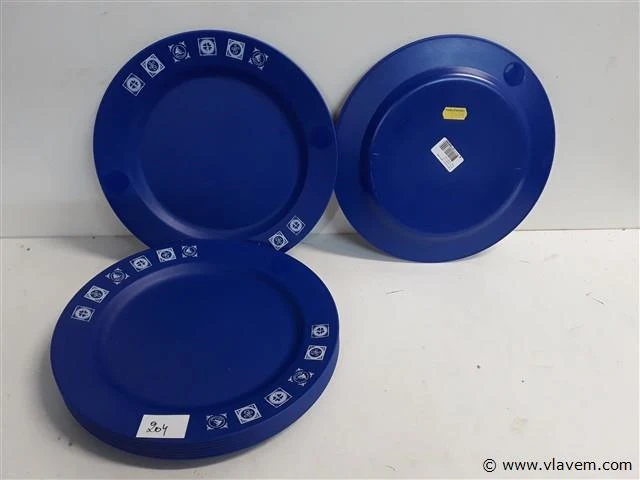 9 x pvc bord herbruikbaar 25,5 cm - afbeelding 1 van  2