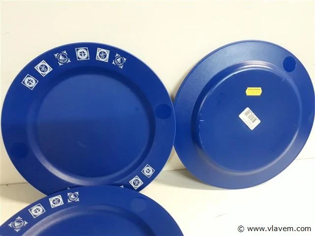 9 x pvc bord herbruikbaar 25,5 cm - afbeelding 2 van  2