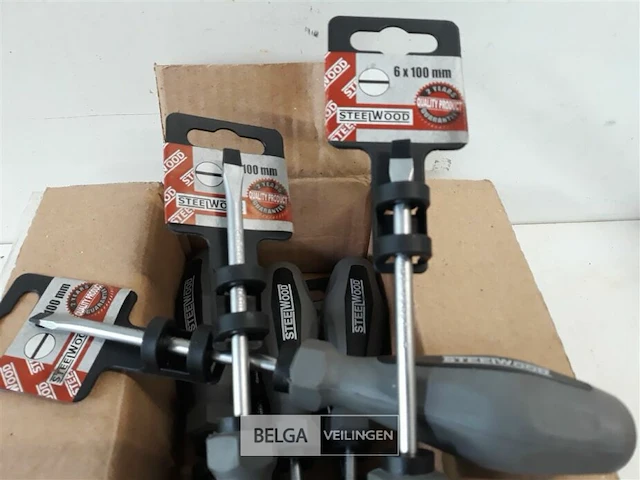 9 x schroevendraaier plat 100 mm - afbeelding 3 van  3