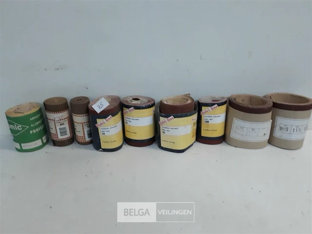 9 x schuurpapier op rol mix - afbeelding 2 van  3