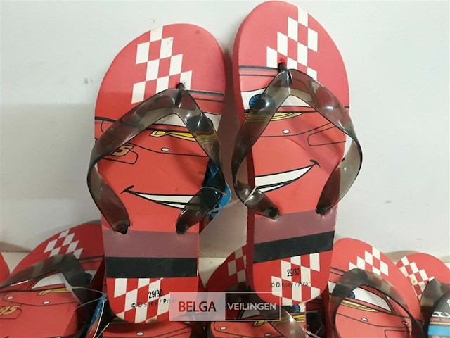 9 x teenslippers kids cars - afbeelding 3 van  3