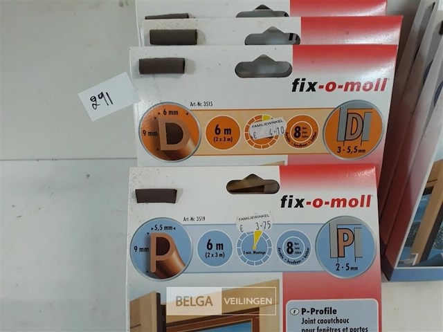 9 x tochtband zelfklevend bruin - afbeelding 3 van  3