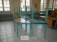 9 x trapeziumvormige tafel - afbeelding 1 van  4