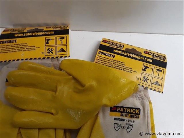 9 x werkhandschoenen nitrile nr 9 - afbeelding 2 van  2