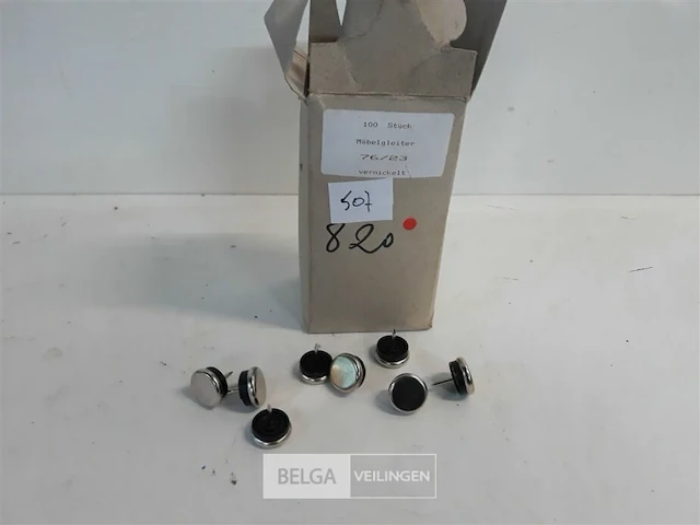 90 x glijders met nagel 23 mm - afbeelding 1 van  3