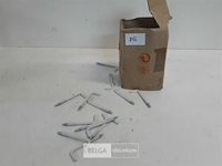 90 x schroefduim wit gelakt 4 x 60 mm