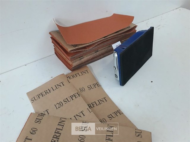 90 x schuurstroken 93x230 mm + schuurblok - afbeelding 3 van  3