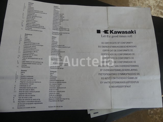 900cc kawasaki zx-9r ninja-motorfiets (vin: jkazx900eea012683) - afbeelding 6 van  15