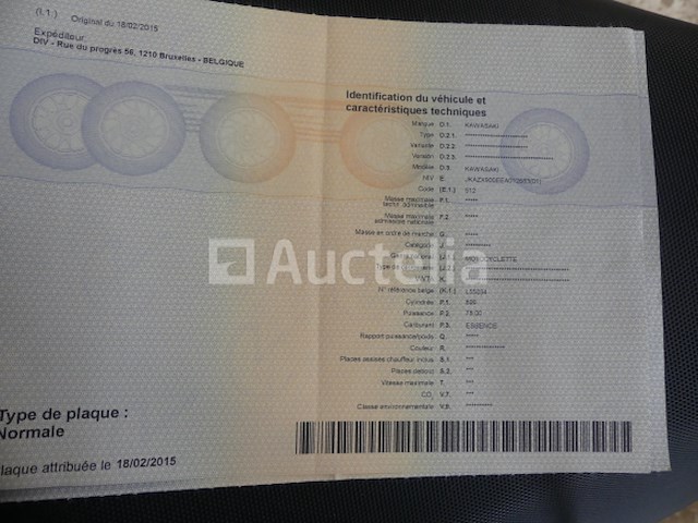 900cc kawasaki zx-9r ninja-motorfiets (vin: jkazx900eea012683) - afbeelding 7 van  15