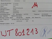 900x wafer - 200 mm thick 111 test silicon wafers - afbeelding 1 van  4