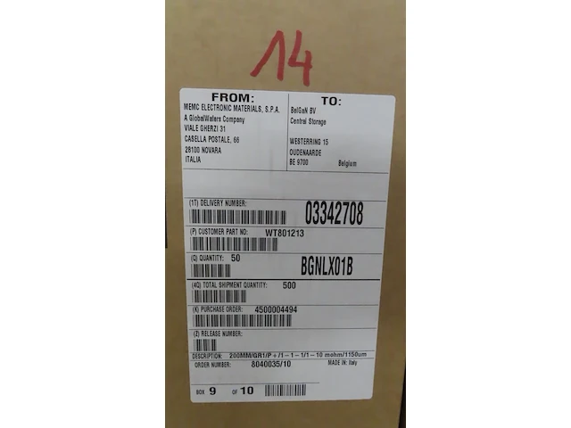 900x wafer - 200 mm thick 111 test silicon wafers - afbeelding 2 van  4