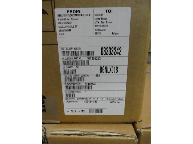 900x wafer - 200 mm thick 111 test silicon wafers - afbeelding 3 van  4