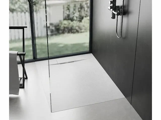 90x120cm smc douchebak - wit - afbeelding 2 van  7