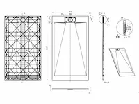 90x120cm smc douchebak - wit - afbeelding 7 van  7