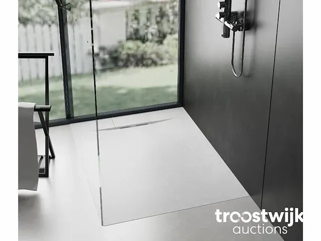 90x140cm smc douchebak - wit - afbeelding 2 van  7
