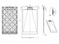90x140cm smc douchebak - wit - afbeelding 7 van  7