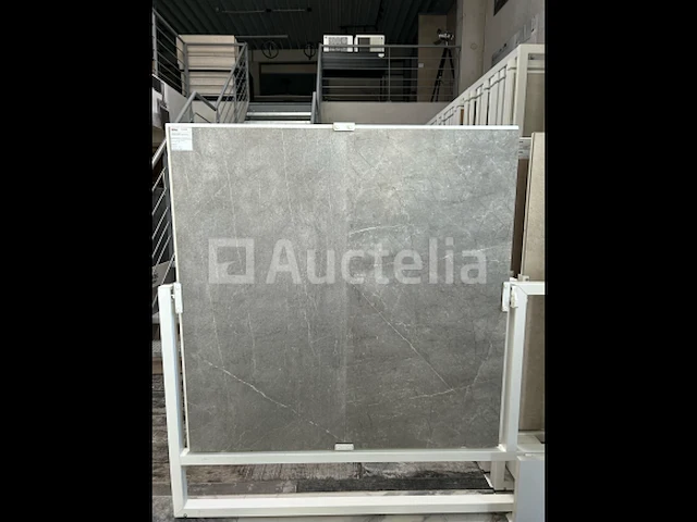 92m² 60x120 gerectificeerde grijze satijn marmer effect tegels, - afbeelding 1 van  1