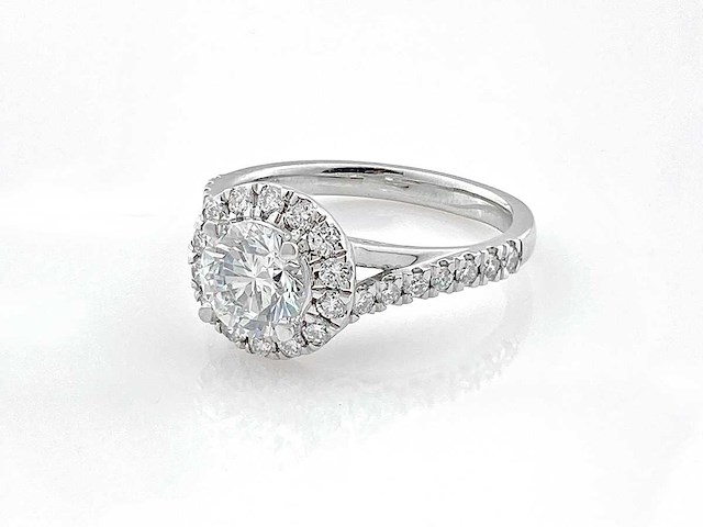 950 platina ring met 1,65 ct lab grown diamant (maat-eu-55) - afbeelding 3 van  8