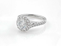 950 platina ring met 1,65 ct lab grown diamant (maat-eu-55) - afbeelding 3 van  8