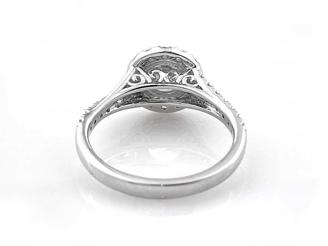 950 platina ring met 1,65 ct lab grown diamant (maat-eu-55) - afbeelding 6 van  8