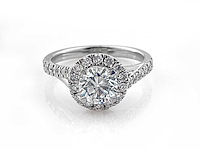 950 platina ring met 1,68 ct lab grown diamant (maat-eu-54) - afbeelding 1 van  8