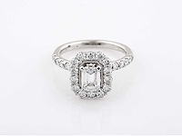 950 platina witte ring 2,02 karaat met in het laboratorium gekweekte diamant - afbeelding 4 van  7