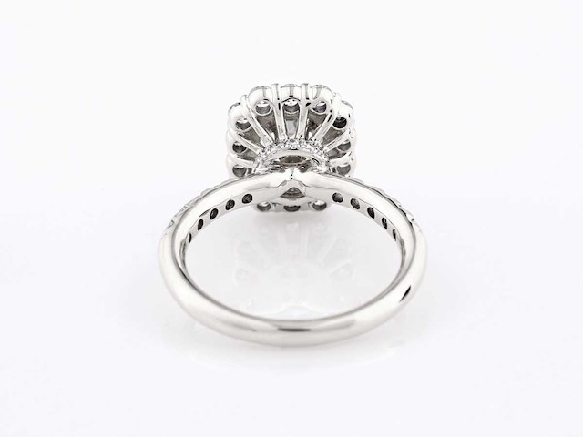 950 platina witte ring 2,02 karaat met in het laboratorium gekweekte diamant - afbeelding 6 van  7