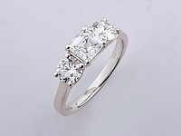 950 platina witte ring met 2,0 ct in het laboratorium gekweekte diamant (maat -eu-54) - afbeelding 3 van  9