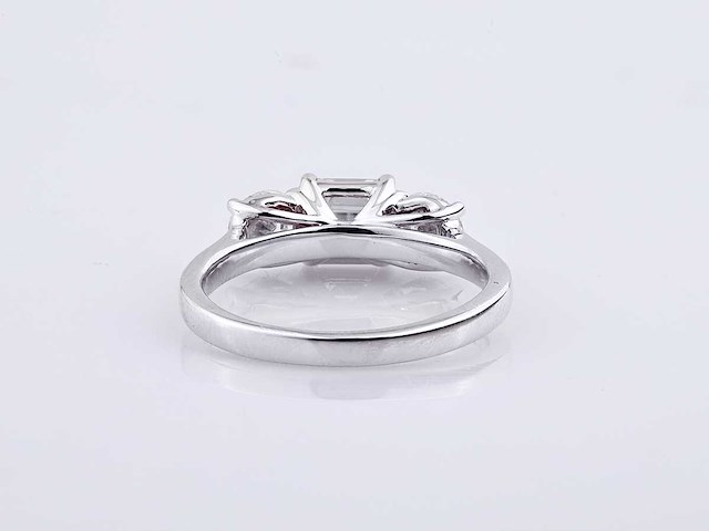 950 platina witte ring met 2,0 ct in het laboratorium gekweekte diamant (maat -eu-54) - afbeelding 7 van  9