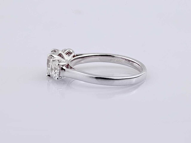 950 platina witte ring met 2,0 ct in het laboratorium gekweekte diamant (maat -eu-54) - afbeelding 8 van  9