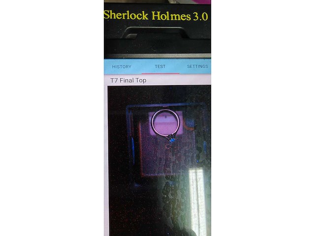 950 platina witte ring met natuurlijke solitare gedolven ovale diamant - afbeelding 2 van  6