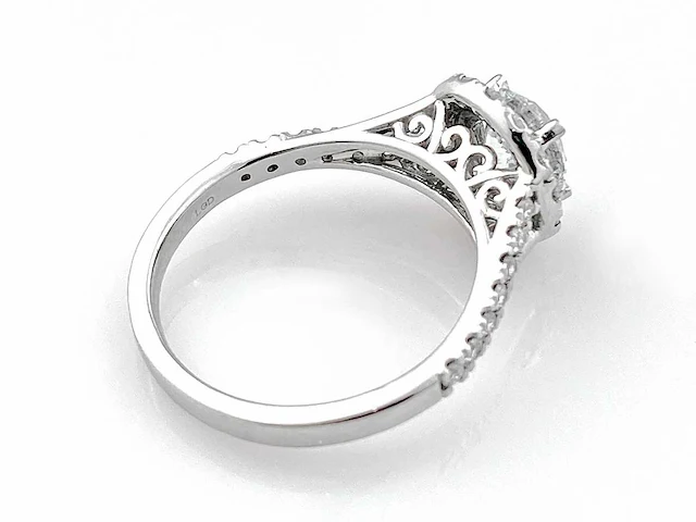 950 platinum ring with 1.68 cts lab grown diamond (size-eu-54) - afbeelding 6 van  8