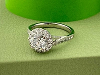 950 platinum ring with 1.68 cts lab grown diamond (size-eu-54) - afbeelding 7 van  8