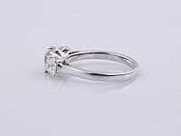 950 platinum white ring with 2.0 cts lab grown diamond( size -eu-54) - afbeelding 7 van  9