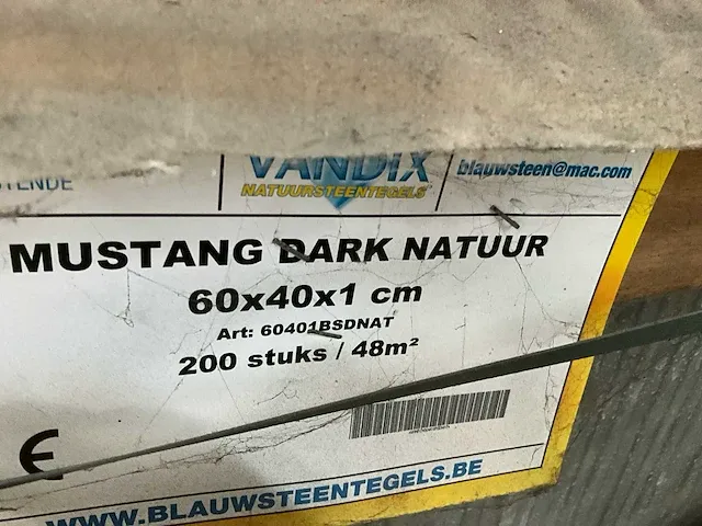 96m2 mustang dark natuur 60x40x1 - afbeelding 5 van  8