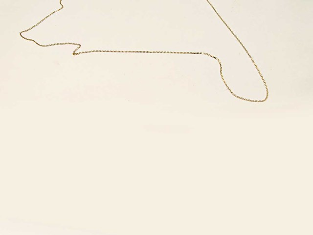 9kt geelgouden diamant gesneden ketting - afbeelding 8 van  8