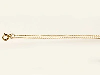 9kt geelgouden diamanten ketting - afbeelding 1 van  8