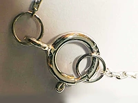 9kt geelgouden diamanten ketting - afbeelding 3 van  8