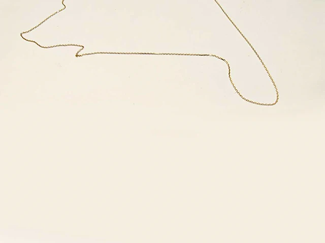 9kt geelgouden diamanten ketting - afbeelding 8 van  8