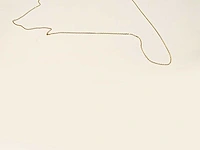 9kt geelgouden diamanten ketting - afbeelding 8 van  8