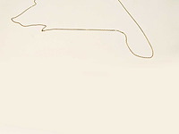 9kt geelgouden diamanten ketting - afbeelding 8 van  8