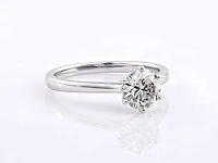 9kt white gold ring with 1cts lab grown diamond( size -eu-53) - afbeelding 5 van  7