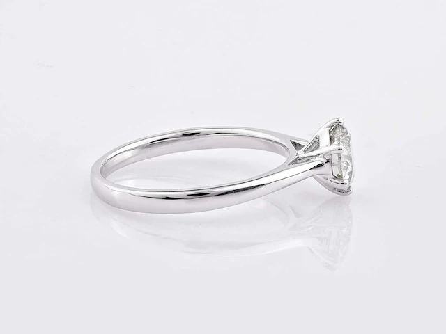 9kt white gold ring with 1cts lab grown diamond( size -eu-54) - afbeelding 3 van  7