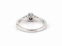 9kt white gold ring with natural diamond - afbeelding 3 van  5