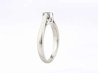 9kt white gold ring with natural diamond - afbeelding 5 van  5