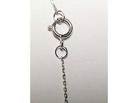 9kt witgoud diamant gesneden ketting - afbeelding 9 van  12