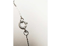 9kt witgoud diamant gesneden ketting - afbeelding 10 van  12