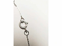 9kt witgouden diamanten geslepen ketting - afbeelding 5 van  12