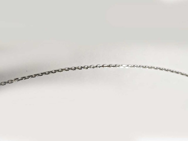 9kt witgouden diamanten geslepen ketting - afbeelding 9 van  12